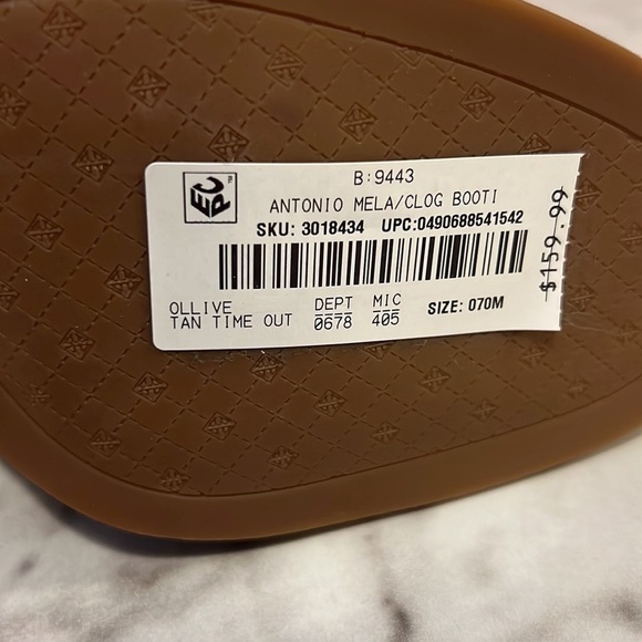 ANTONIO Melani Clog Boot Leather Size 5.5 - Picture 8 of 10